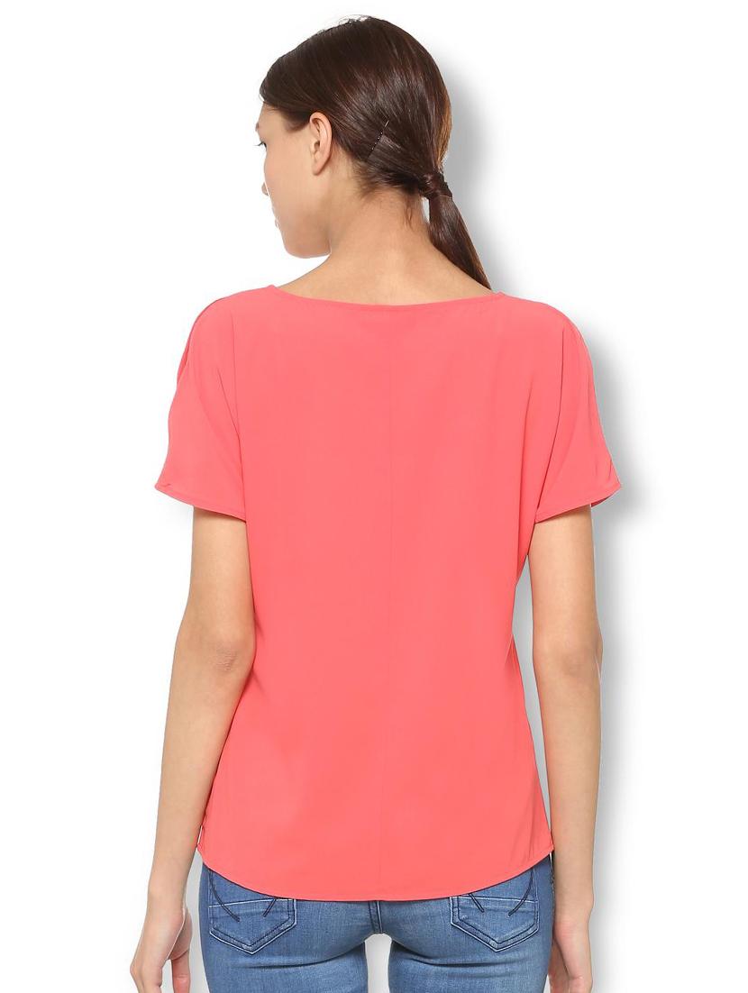 round neck short sleeved top - 15738082 - Zoom Image - 2