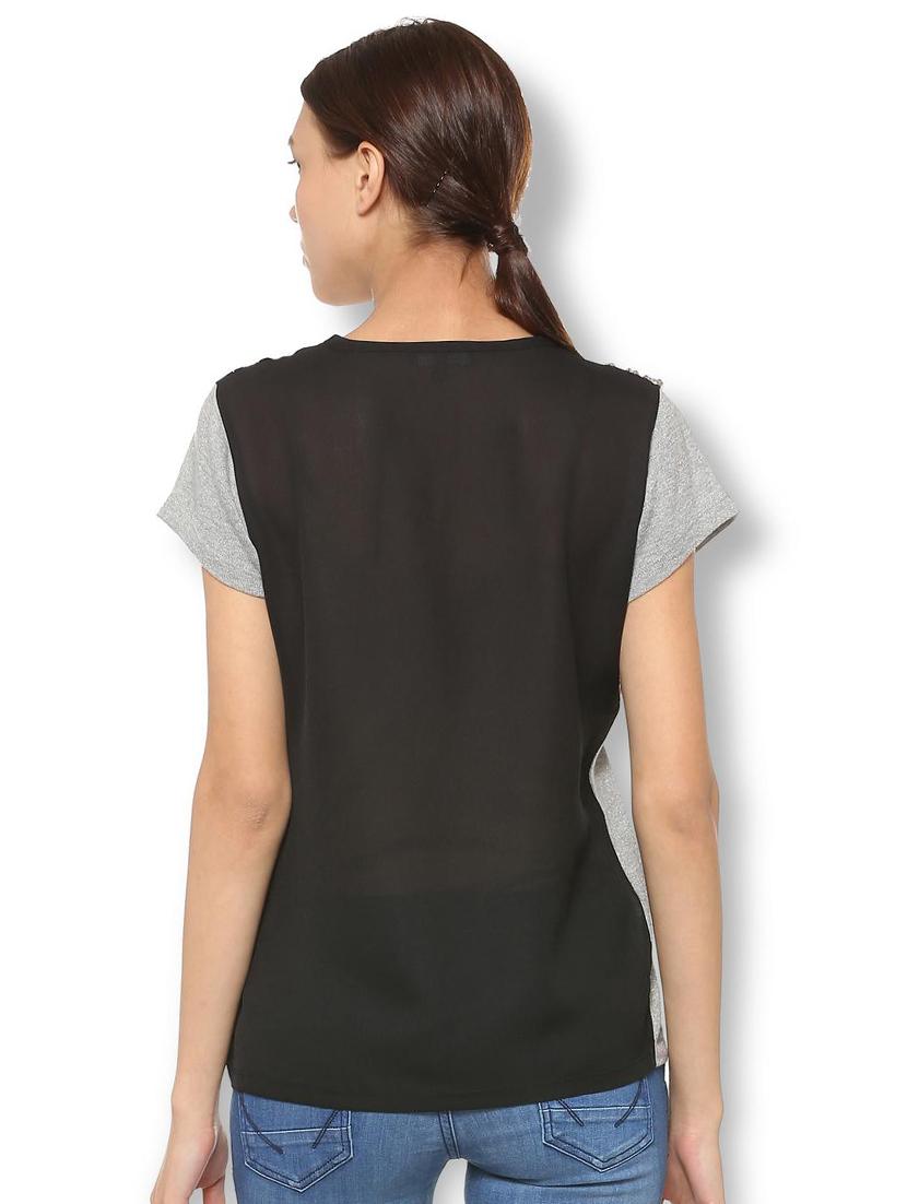 embellished detail short sleeved top - 15738092 - Zoom Image - 2