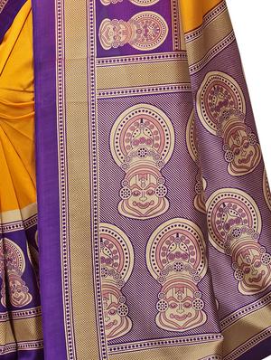kalamkari mysore silk saree with blouse - 15738099 - Standard Image - 2