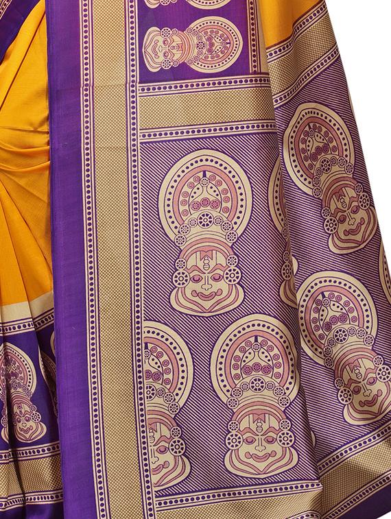 kalamkari mysore silk saree with blouse - 15738099 - Zoom Image - 2