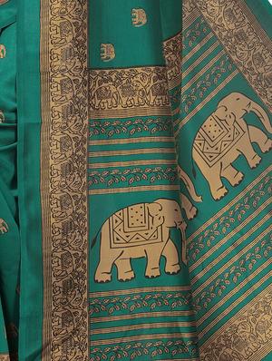 kalamkari mysore silk saree with blouse - 15738100 - Standard Image - 2