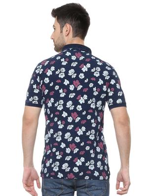 blue cotton all over print t-shirt - 15738160 - Standard Image - 2