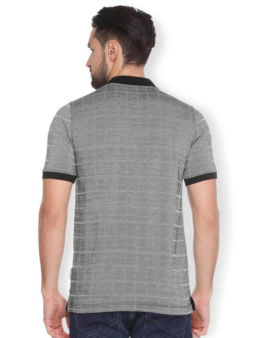 grey cotton polo t-shirt - 15738165 - Zoom Image - 2