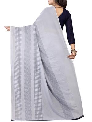 geometrical half & half saree with blouse - 15738175 - Standard Image - 2