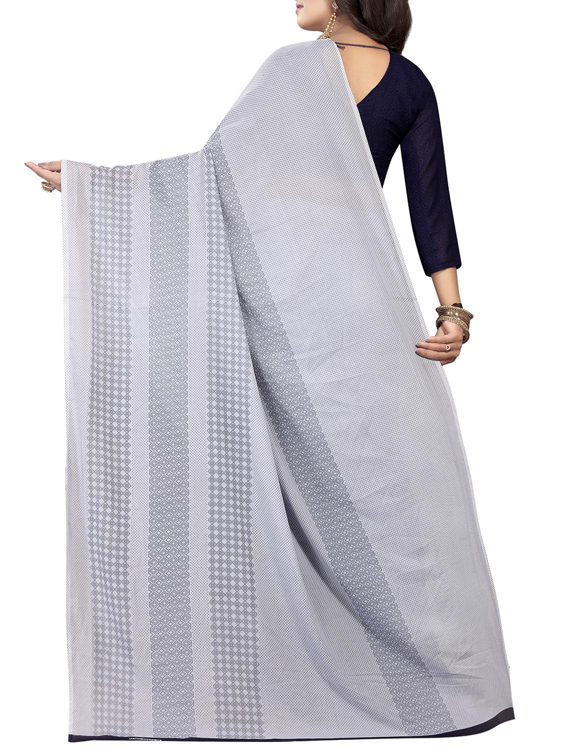 geometrical half & half saree with blouse - 15738175 - Zoom Image - 2