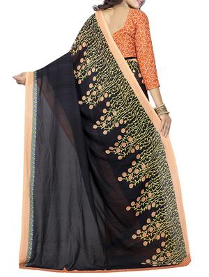 floral half & half saree with blouse - 15738181 - Standard Image - 2