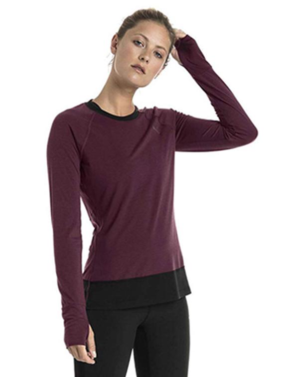 raglan sleeved thumb-hole detail tee - 15738407 - Zoom Image - 2