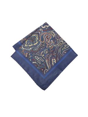 navy polyester pocketsquare - 15738499 - Standard Image - 2