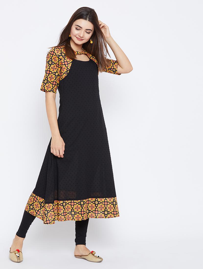 A-line printed kurta - 15738751 - Zoom Image - 5