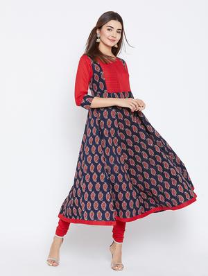 Paisley anarkali kurta - 15738752 - Standard Image - 5