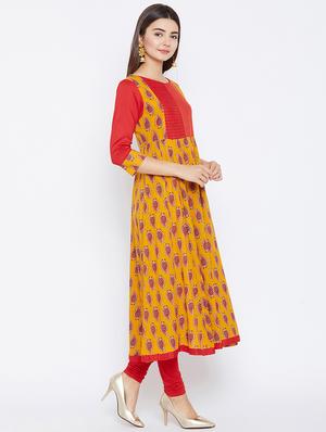 Paisley anarkali kurta - 15738754 - Standard Image - 2