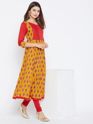 Paisley anarkali kurta - 15738754 - Standard Image - 5