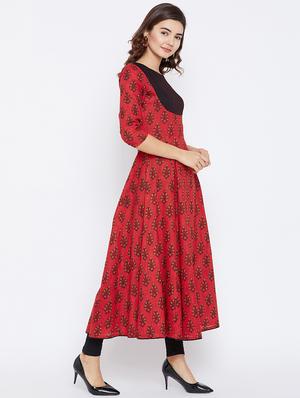 Flared printed kurta - 15738782 - Standard Image - 2
