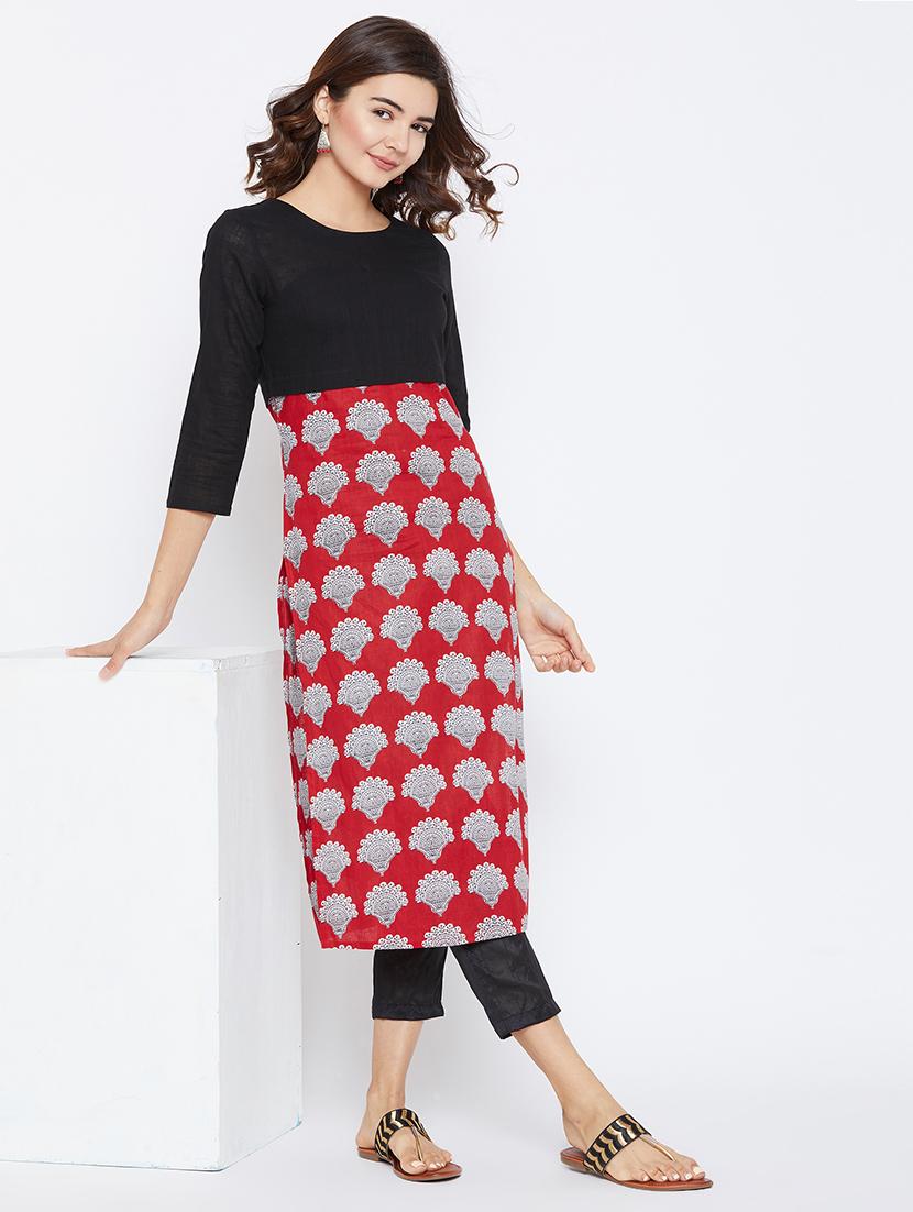Printed straight kurta - 15738785 - Zoom Image - 5