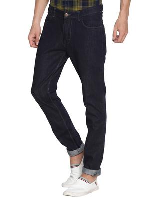 navy blue cotton washed jeans - 15738814 - Standard Image - 2