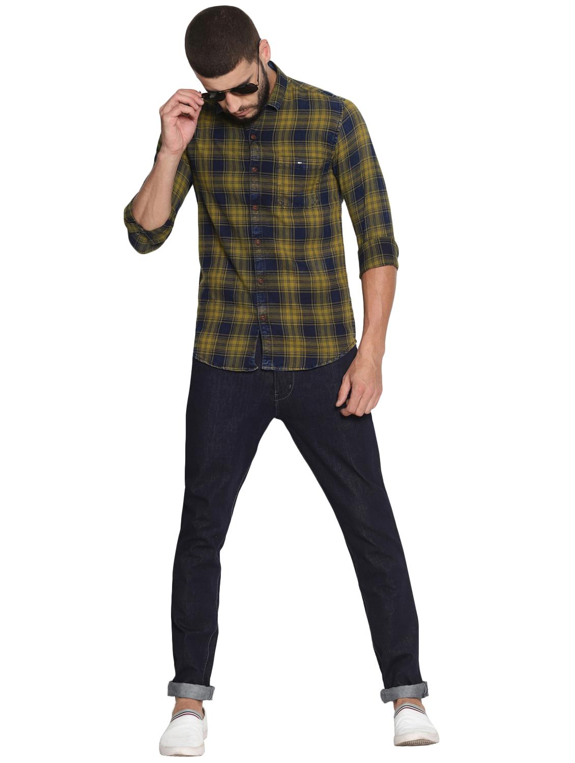 navy blue cotton washed jeans - 15738814 - Zoom Image - 5