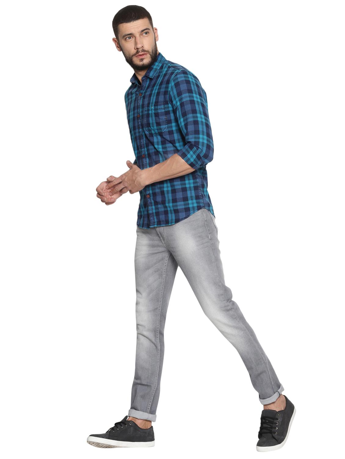 grey cotton washed jeans - 15738815 - Zoom Image - 5