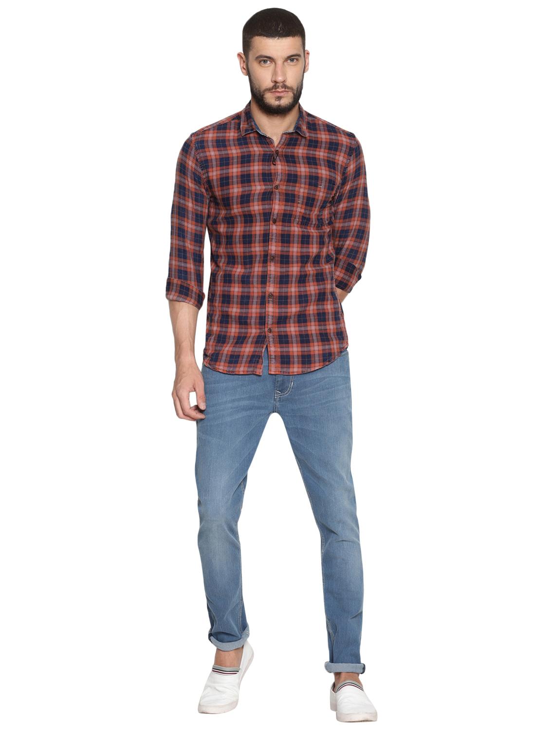 light blue cotton washed jeans - 15738822 - Zoom Image - 5