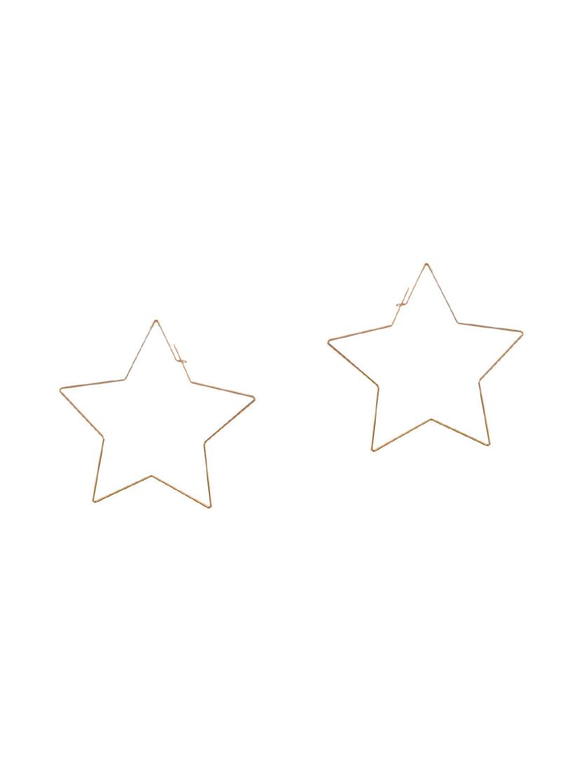 gold metal drop earring - 15739002 - Zoom Image - 2