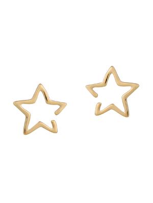 gold metal earcuff earring - 15739012 - Standard Image - 2