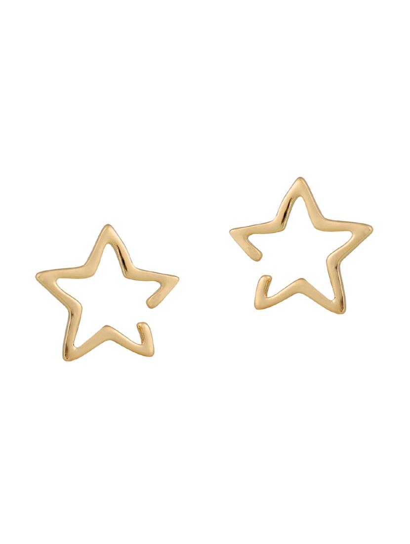 gold metal earcuff earring - 15739012 - Zoom Image - 2