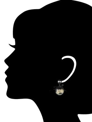 black metal drop earring - 15739062 - Standard Image - 2