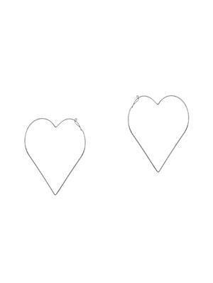 silver metal drop earring - 15739064 - Standard Image - 2