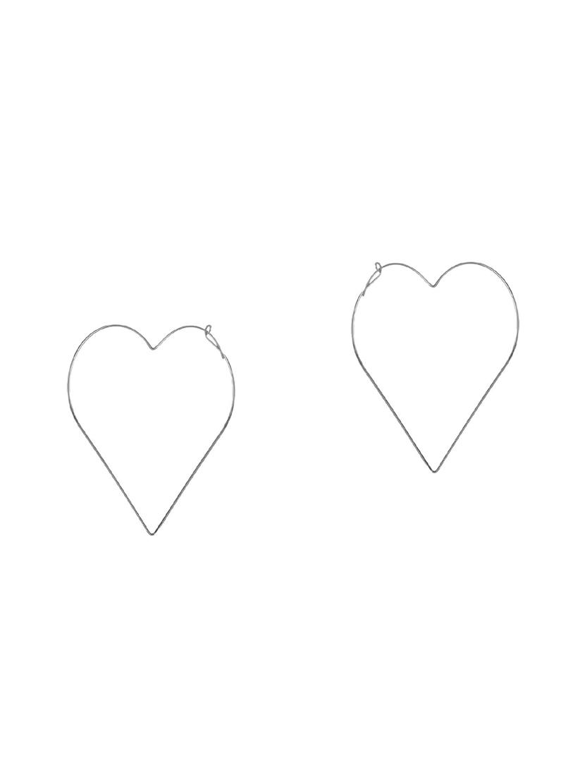 silver metal drop earring - 15739064 - Zoom Image - 2