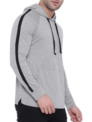 grey cotton raglan t-shirt - 15739172 - Standard Image - 2
