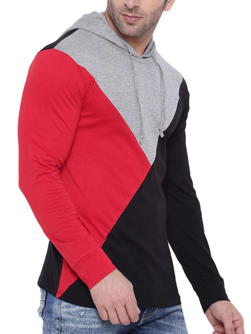 multi colored cotton color block t-shirt - 15739183 - Zoom Image - 2