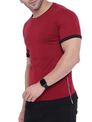 maroon cotton t-shirt - 15739185 - Standard Image - 2