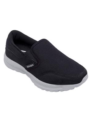 black Mesh slip on sport shoes - 15739510 - Standard Image - 2