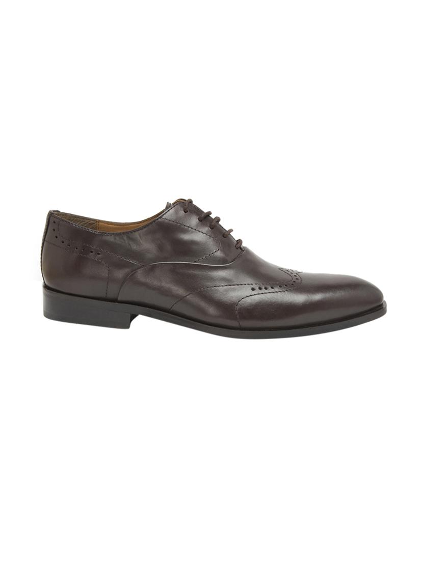 brown leather lace-up brouges - 15739867 - Zoom Image - 2
