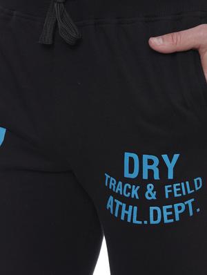 black cotton full length track pant - 15740932 - Standard Image - 5