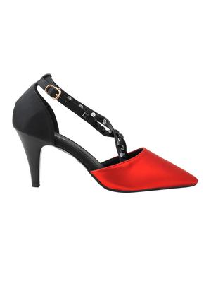 red ankle strap sandals - 15741188 - Standard Image - 2