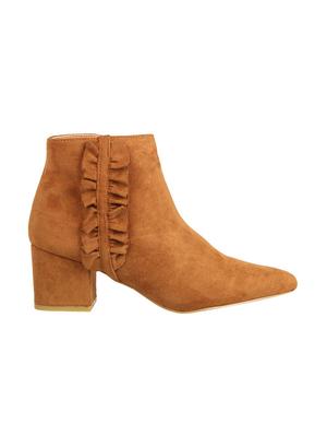 tan slip on ankle boots - 15741831 - Standard Image - 2