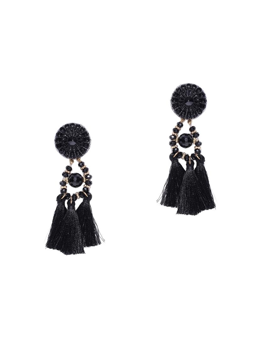 black metal drop earring - 15743384 - Zoom Image - 2