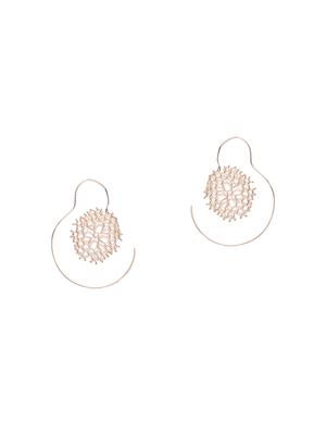 gold metal hoop earring - 15743402 - Standard Image - 2