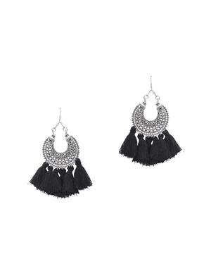 black metal drop earring - 15743479 - Standard Image - 2