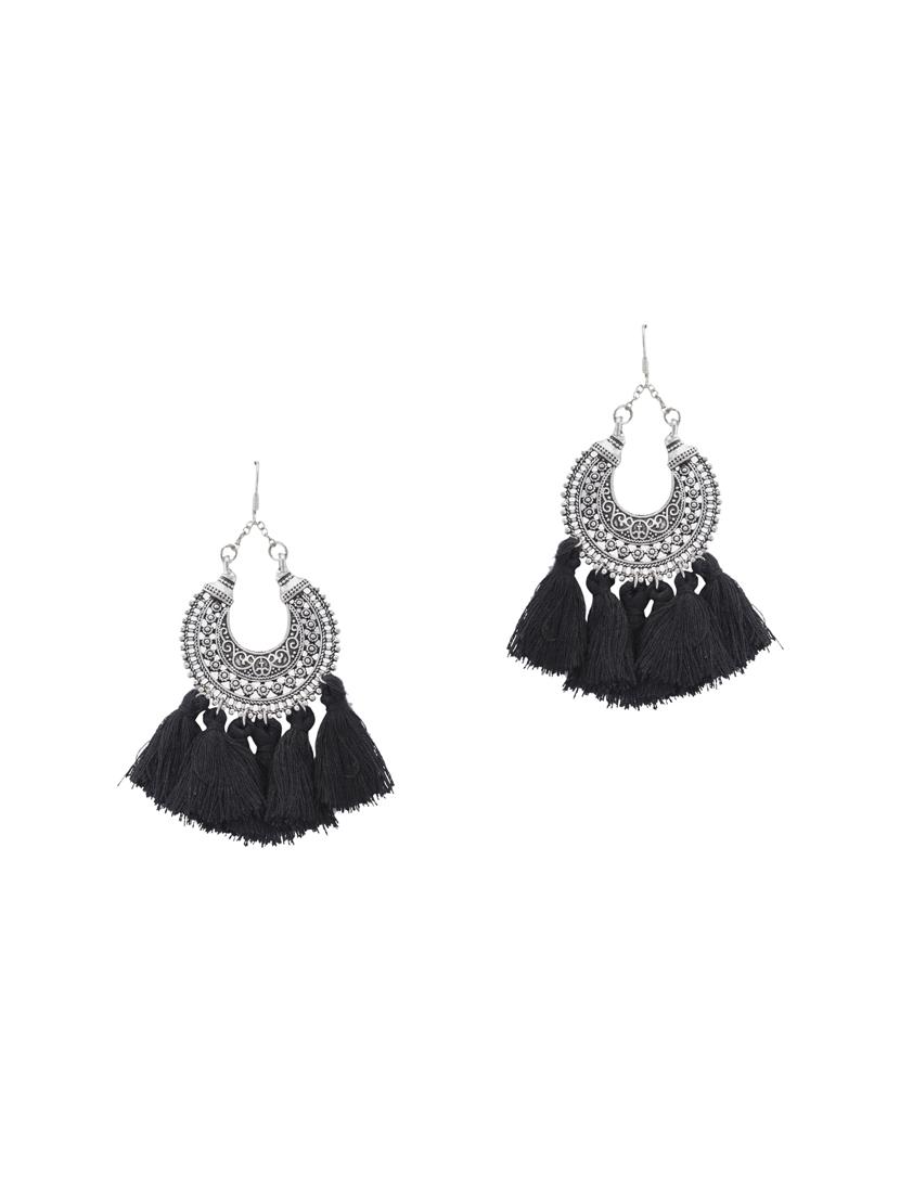 black metal drop earring - 15743479 - Zoom Image - 2