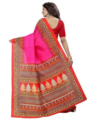 geometrical border bhagalpuri saree with blouse - 15743568 - Standard Image - 2
