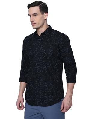 black cotton casual shirt - 15744132 - Standard Image - 2