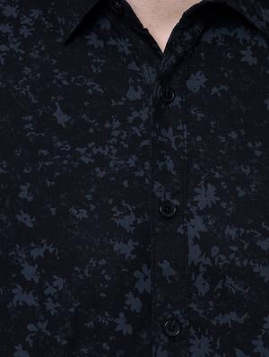 black cotton casual shirt - 15744132 - Standard Image - 5