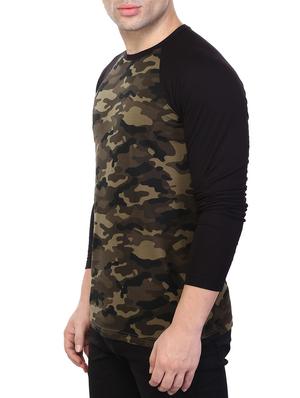 olive green all over print t-shirt - 15745122 - Standard Image - 2