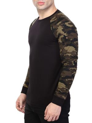 olive green camouflage raglan t-shirt - 15745123 - Standard Image - 2