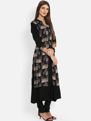 layered printed kurta - 15745838 - Standard Image - 2