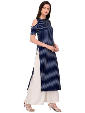 straight stripes kurta - 15746368 - Standard Image - 2