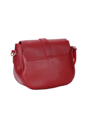 red leatherette (pu) regular sling bag - 15746719 - Standard Image - 2