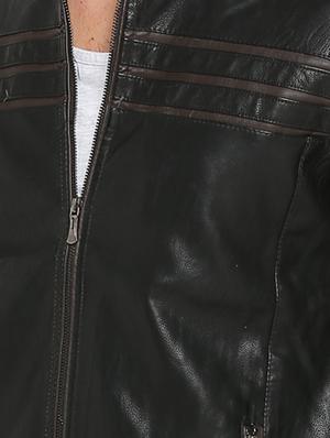 black leather biker jacket - 15747187 - Standard Image - 5