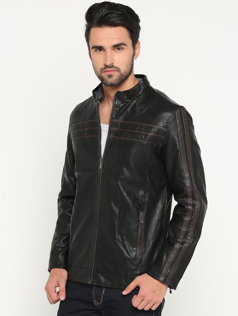 black leather biker jacket - 15747187 - Zoom Image - 2